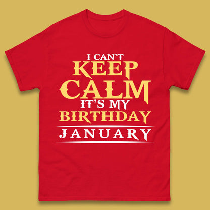 January Birth Party Mens T-Shirt