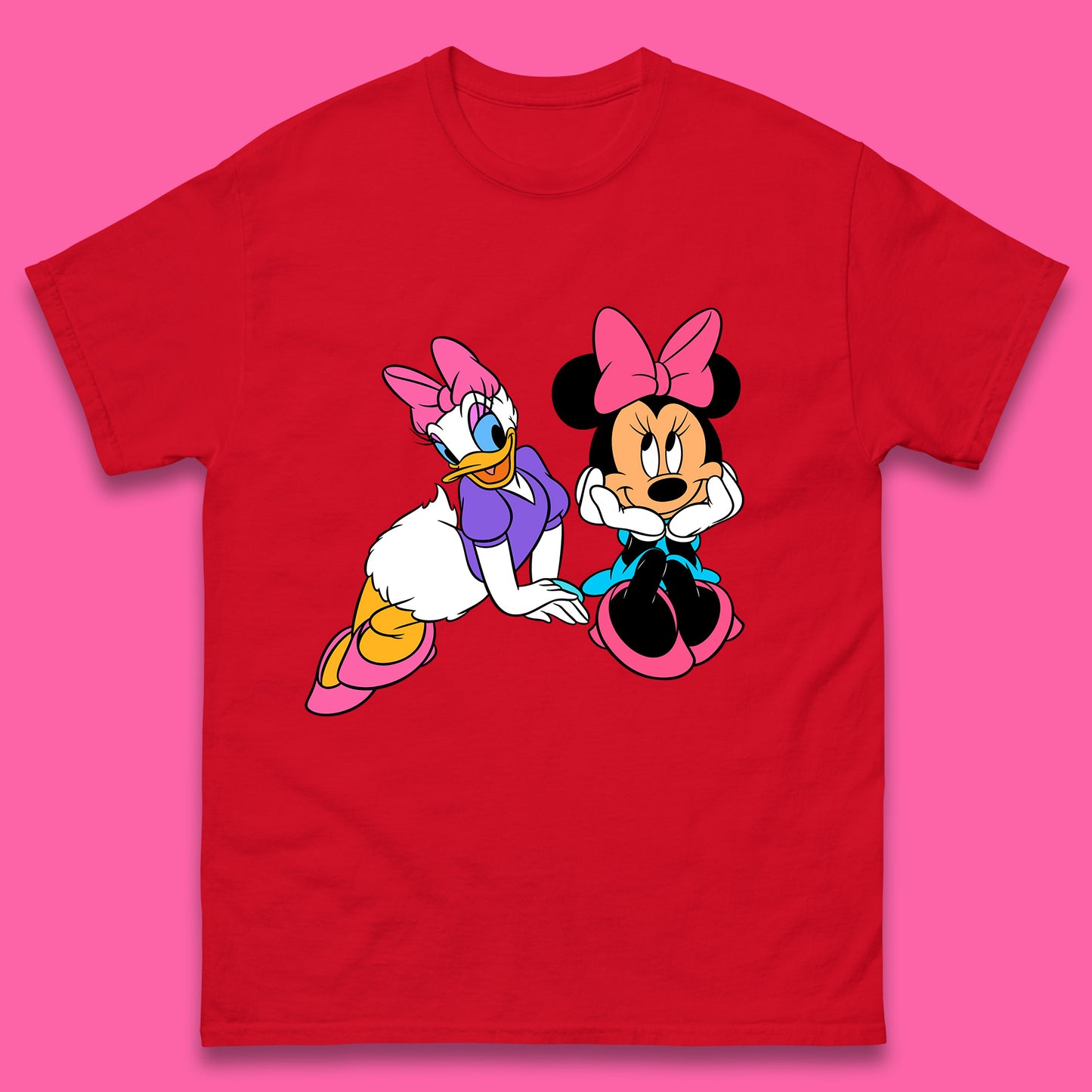 Cute Disney Minnie Mouse and Daffy Duck Best Friends Magic Kingdom Holiday Disney Best Friends Cartoon Character Disneyland Vacation Trip Mens Tee Top