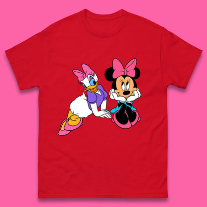 Cute Disney Minnie Mouse and Daffy Duck Best Friends Magic Kingdom Holiday Disney Best Friends Cartoon Character Disneyland Vacation Trip Mens Tee Top