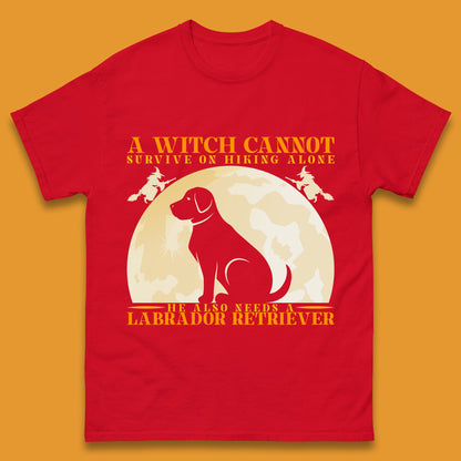 A Witch Cannot Survive On Hiking Alone Mens T Shirt