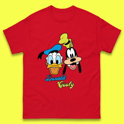 Disney Cartoon Characters Donald Duck And Pluto Goofy Face Disney World Trip Disney Vacation Mens Tee Top