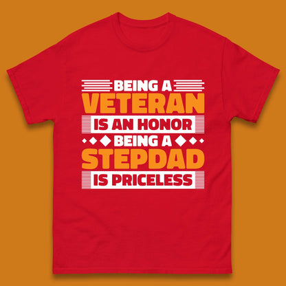 Veteran Stepdad Mens T-Shirt