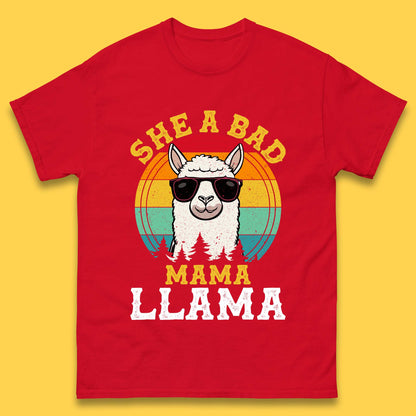 She A Bad Mama Llama Mens T-Shirt