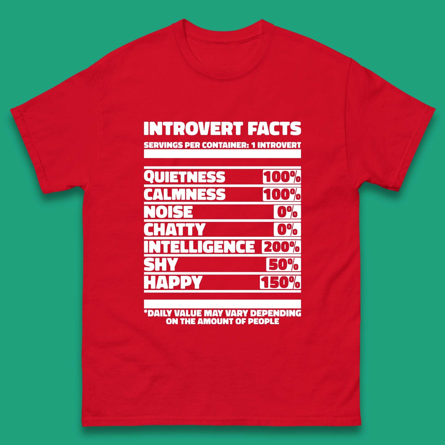 Introvert Facts Mens T-Shirt