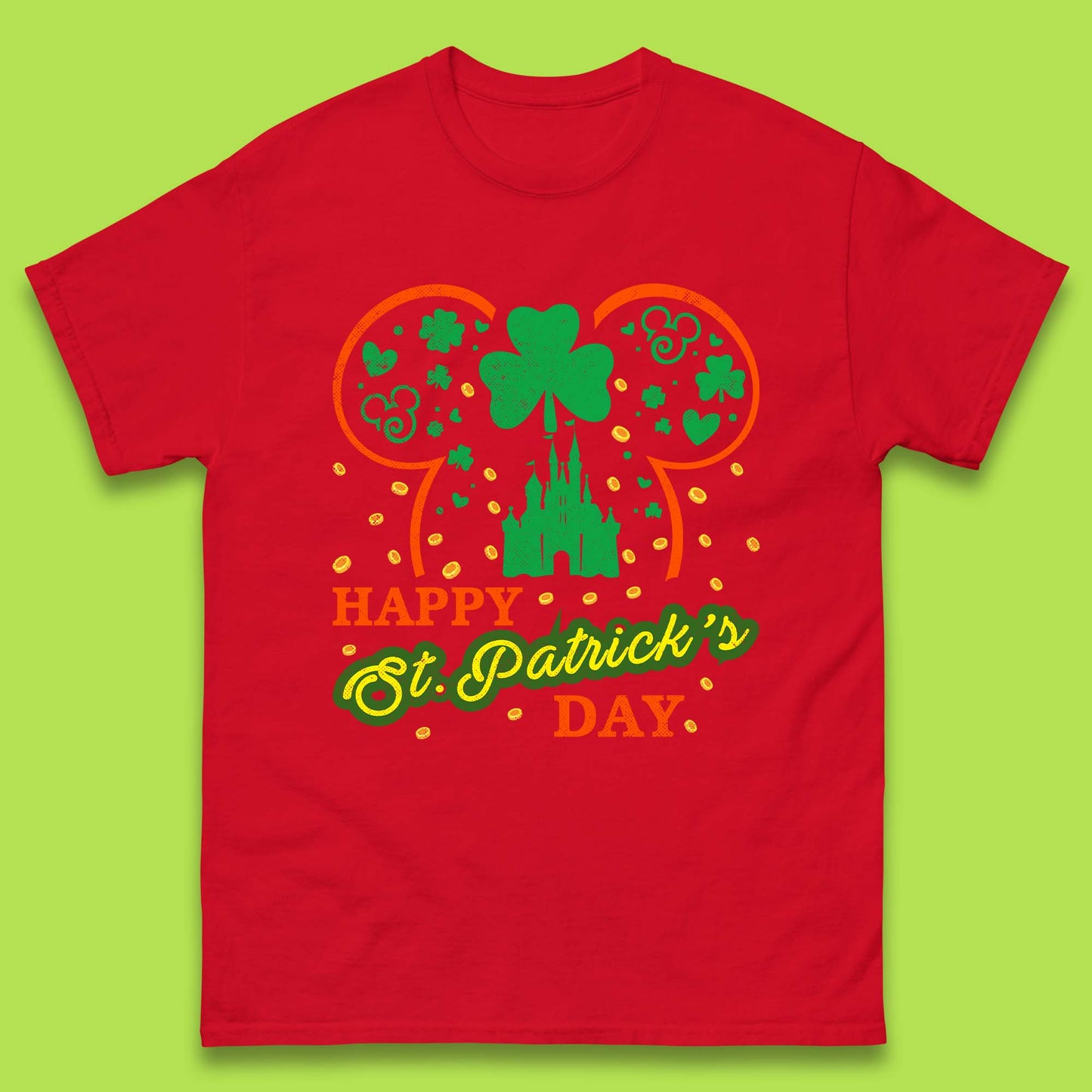 Disney Happy St. Patrick's Day Mens T-Shirt