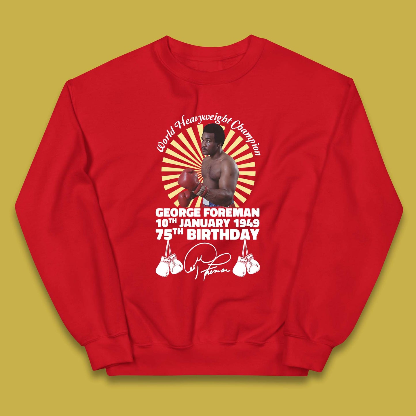 George Foreman 75th Birthday Kids Jumper