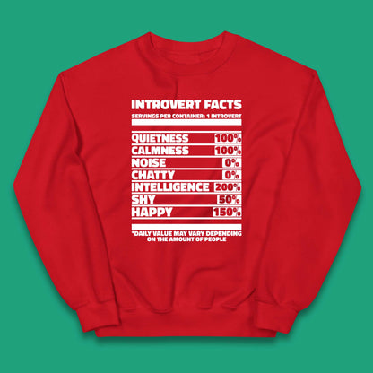 Introvert Facts Kids Jumper