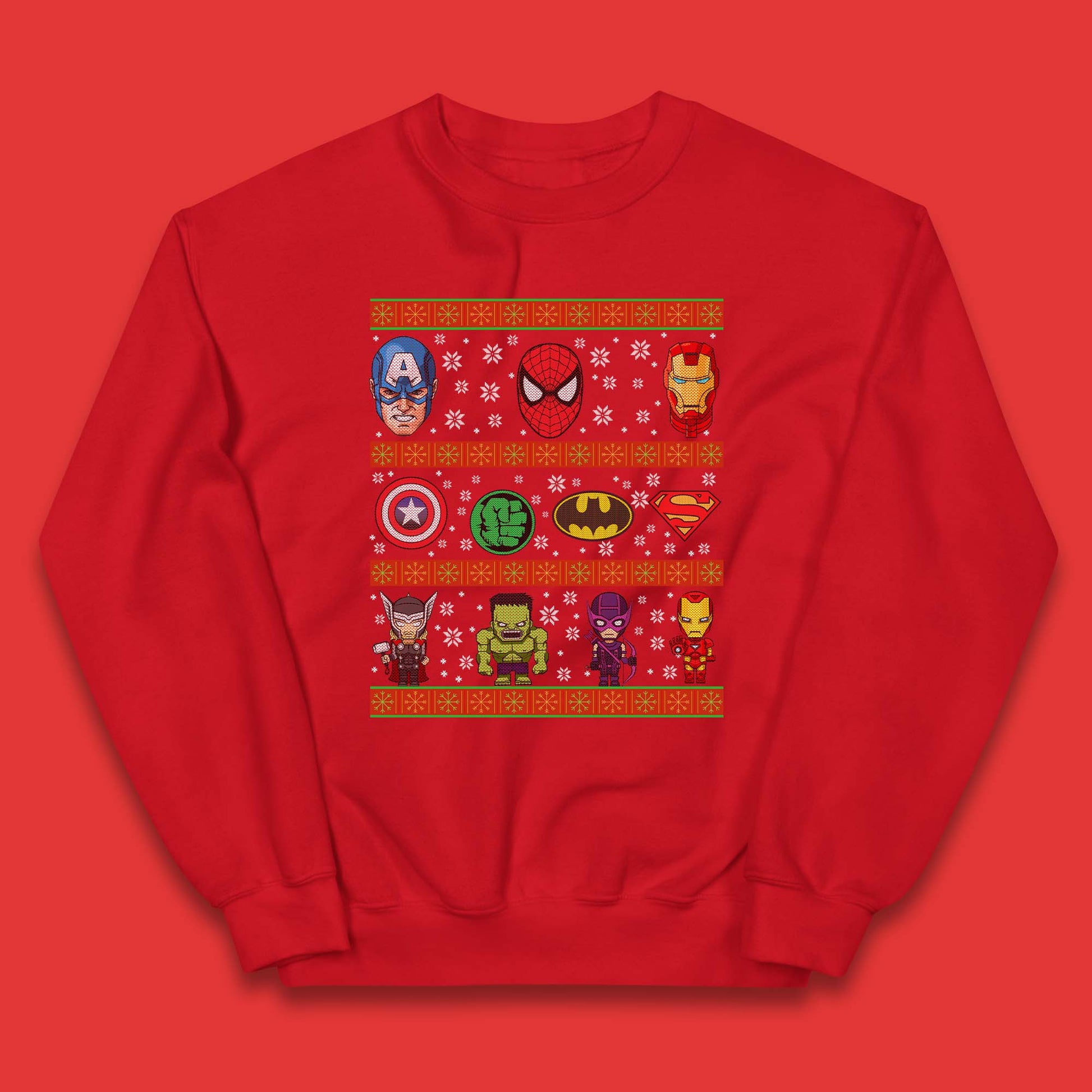 Boys Marvel Christmas Jumper