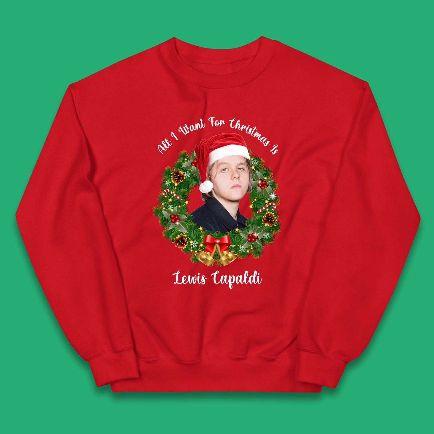 Lewis Capaldi Christmas Kids Jumper