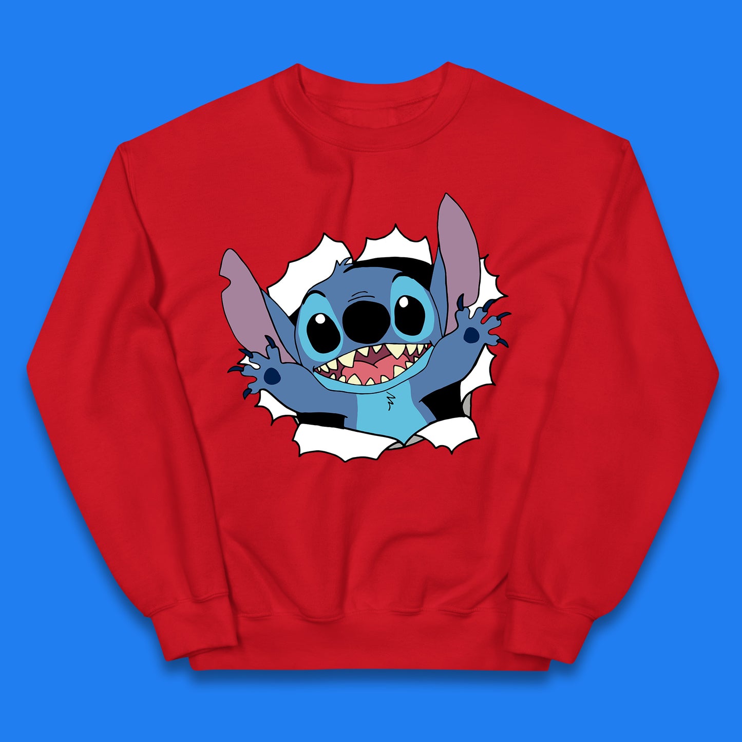 Disney Lilo And Stitch Hello Cartoon Character Ohana Stitch Lover Disneyland Vacation Trip Disney World Kids Jumper