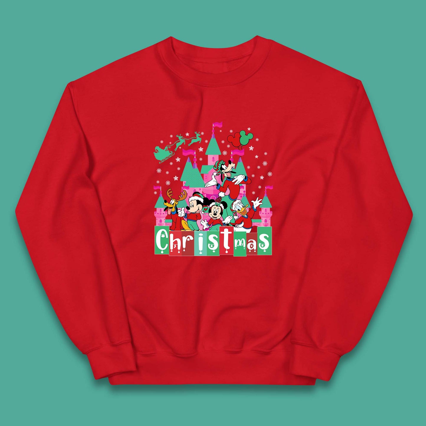 christmas disneyland kids jumper