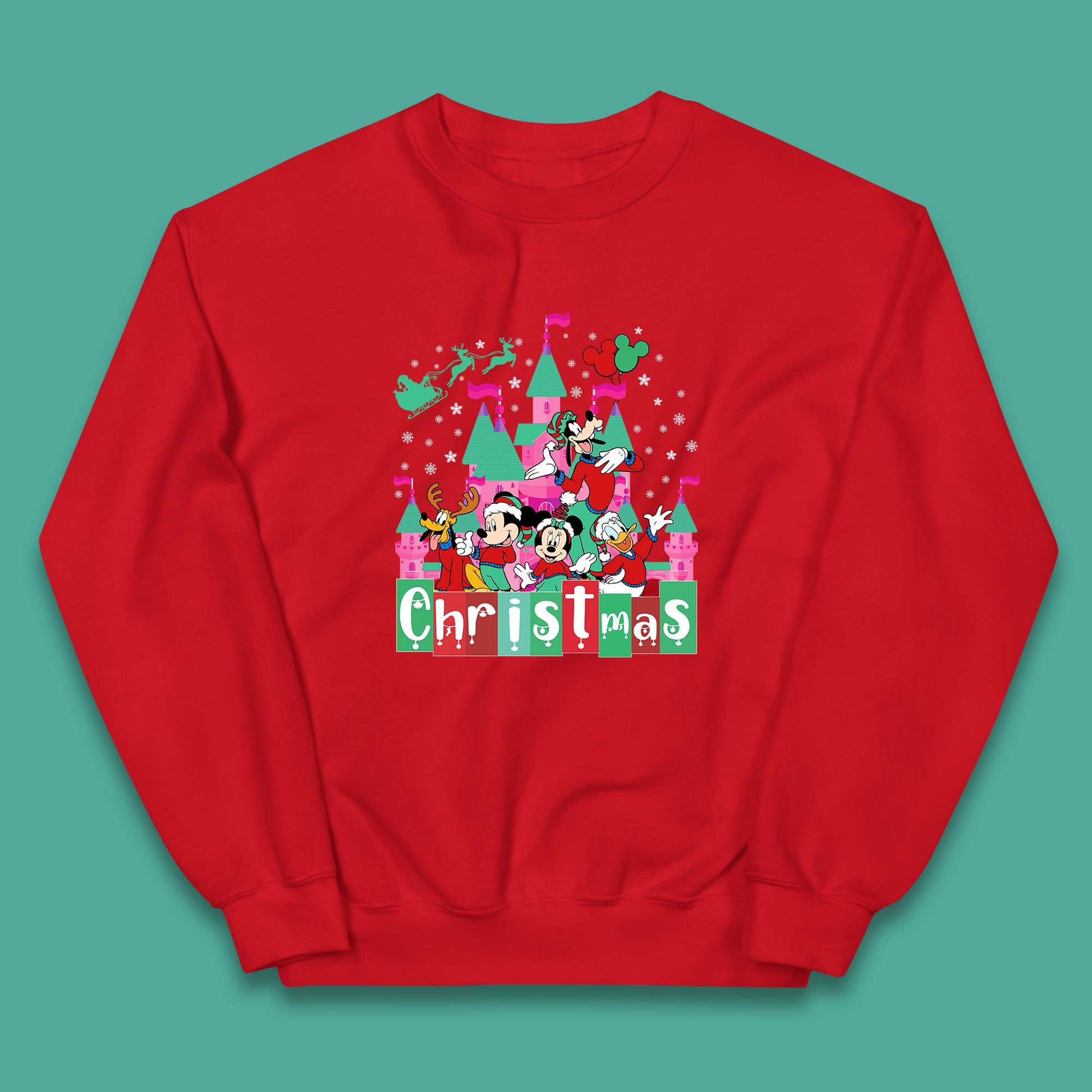 christmas disneyland kids jumper