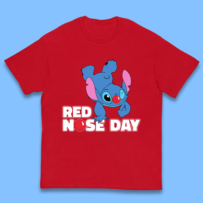 Stitch Red Nose Day Kids T-Shirt