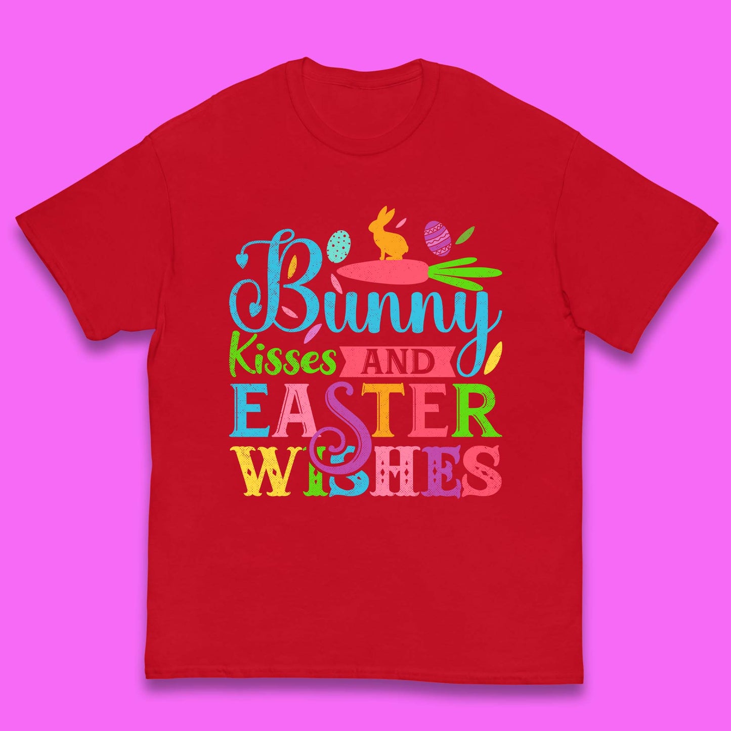 Bunny Kisses And Easter Wishes Kids T-Shirt