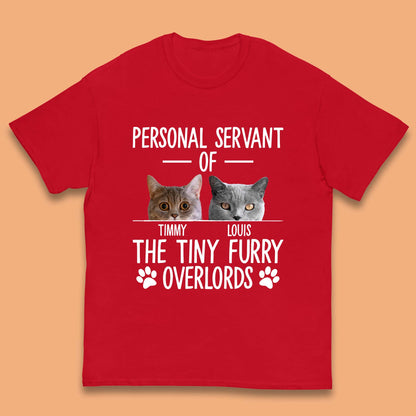 Personalised Servant Of The Tiny Furry Overlords Kids T-Shirt