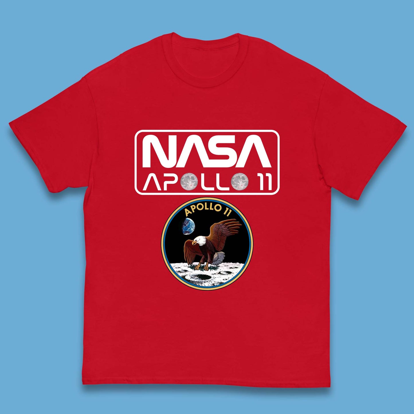 Nasa Apollo 11 First Lunar Landing Moon Rocket Astronomy Kids T Shirt