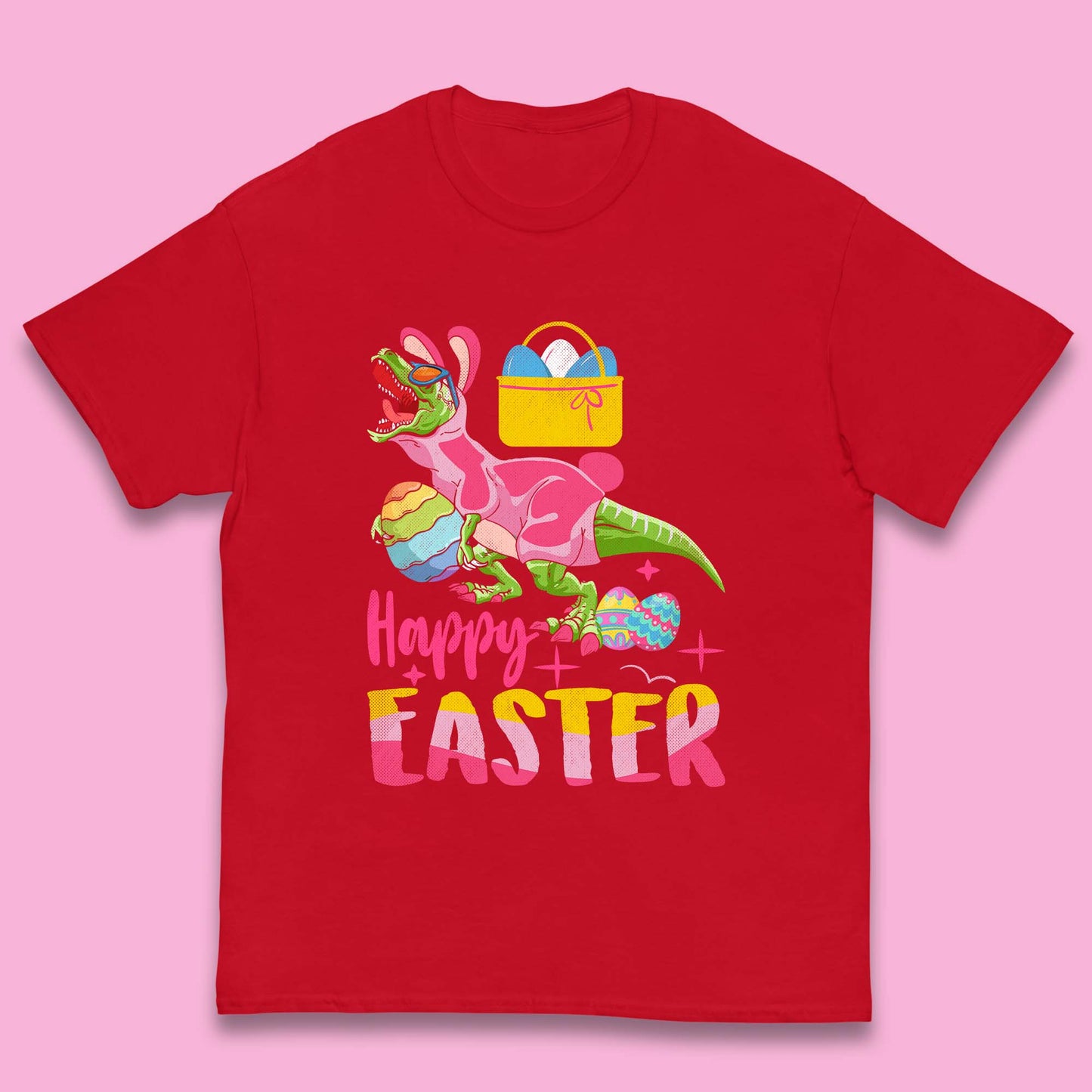 Happy Dinosaur Easter Kids T-Shirt