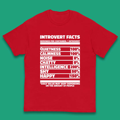 Introvert Facts Kids T-Shirt