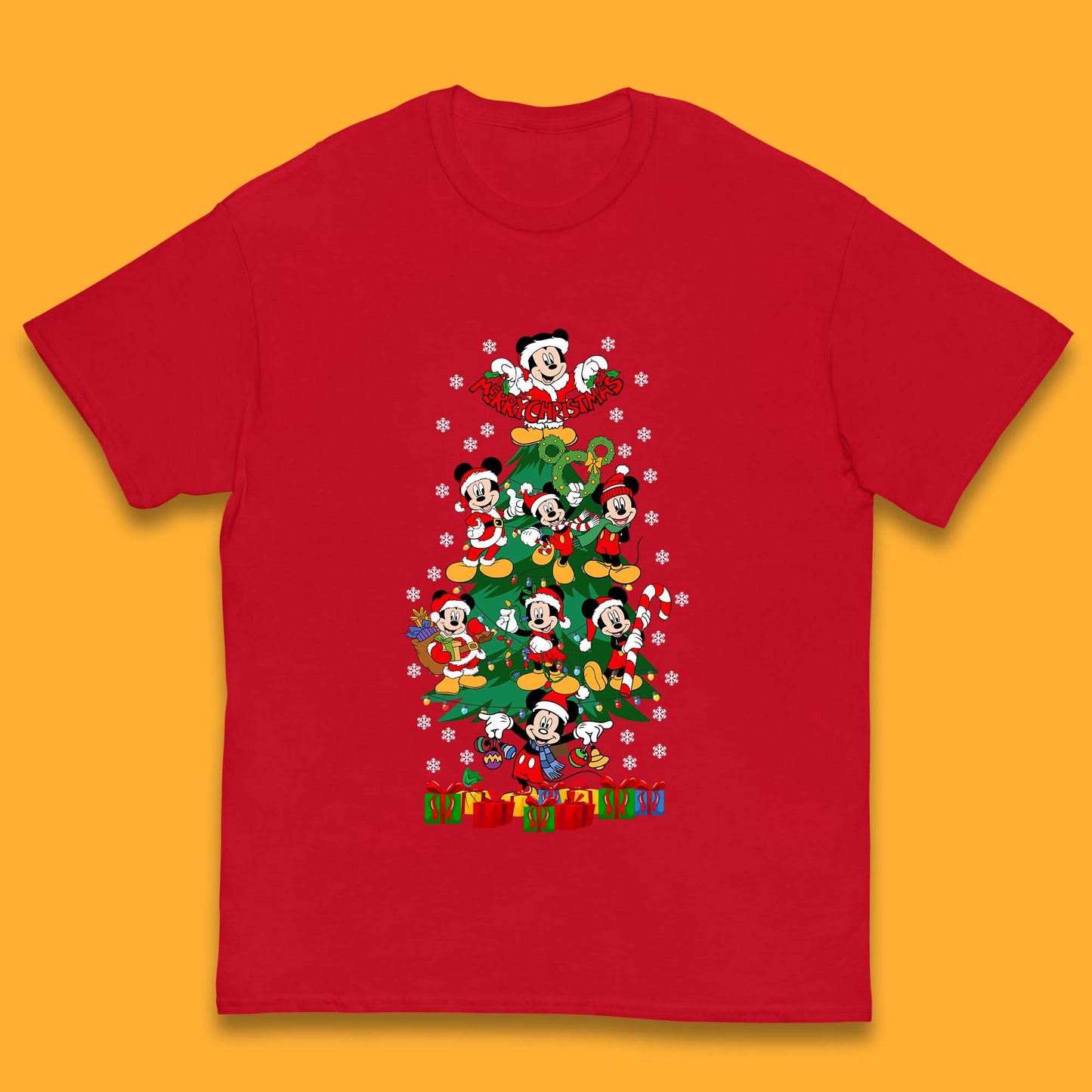 mickey mouse christmas tee