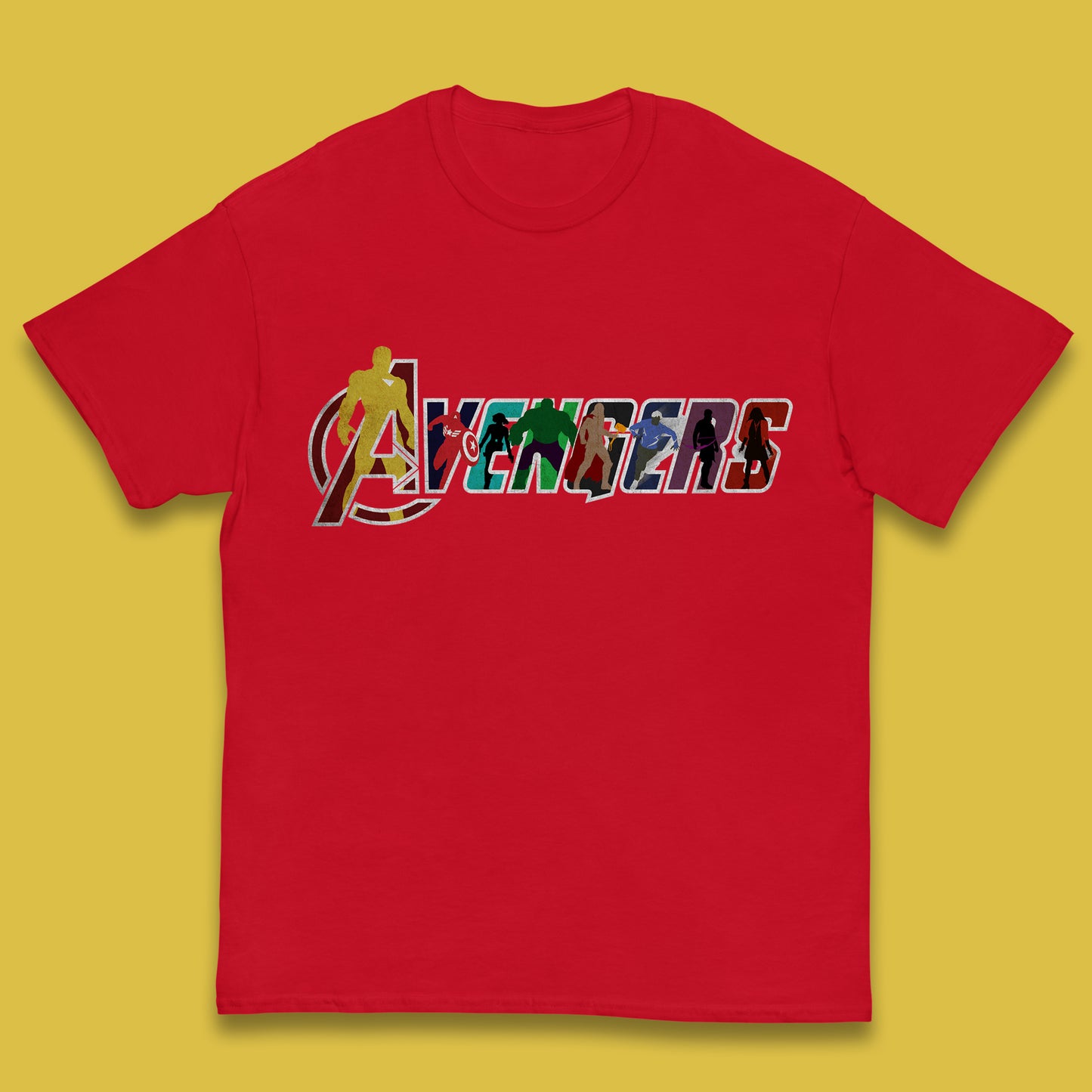 Marvel Avengers Super Heroes Movie Characters Spider Man, Hulk, Iron Man, Thor, Captain America Avengers Group Kids T Shirt