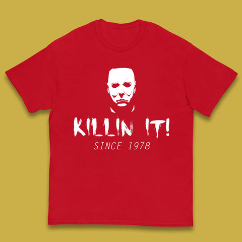 Killin It Since 1978 Halloween Michael Myers Horror Movie Kids T Shirt