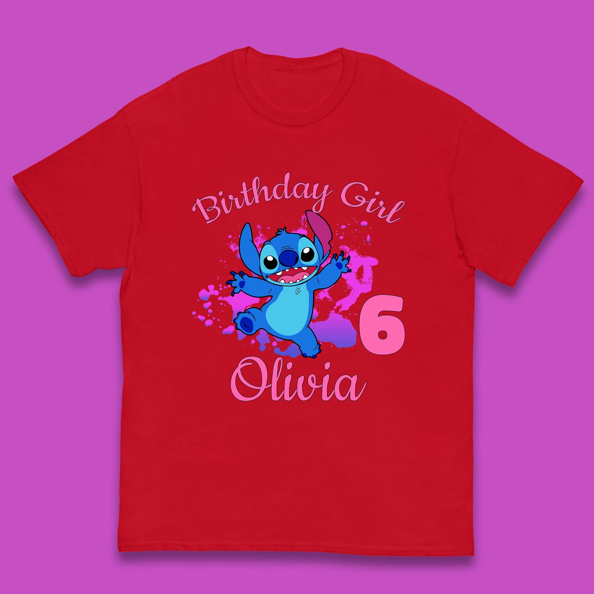 red birthday girl shirt