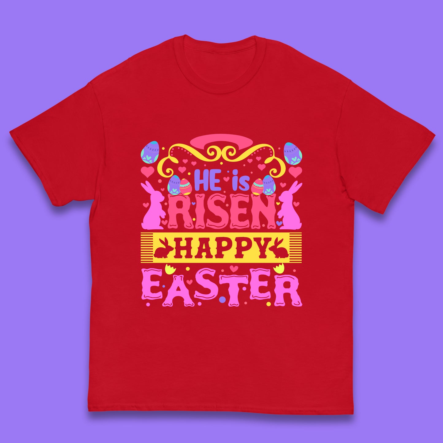 He Is Risen Happy Easter Kids T-Shirt