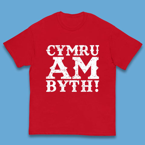 Cymru Am Byth The People's Republic Of Cymru Welsh Motto Welsh Pride Kids T Shirt