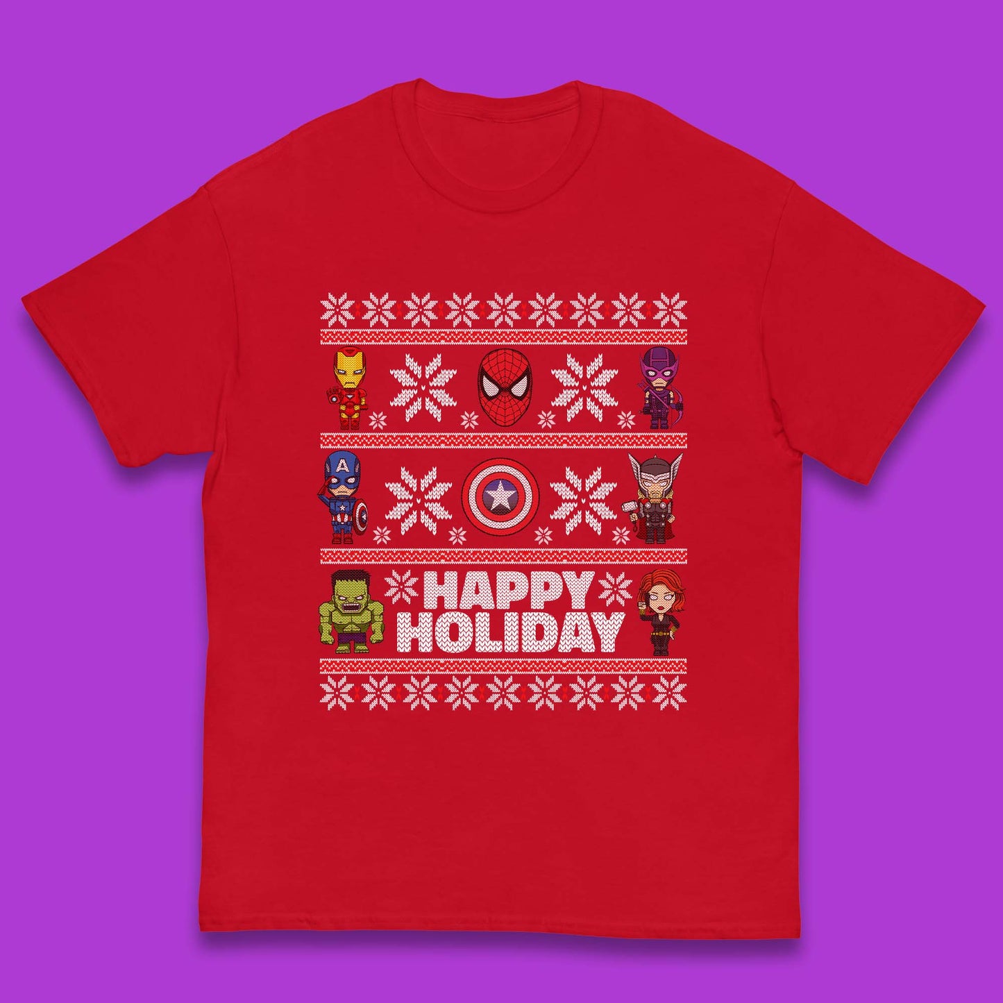 Avengers Superheroes Christmas Kids T-Shirt