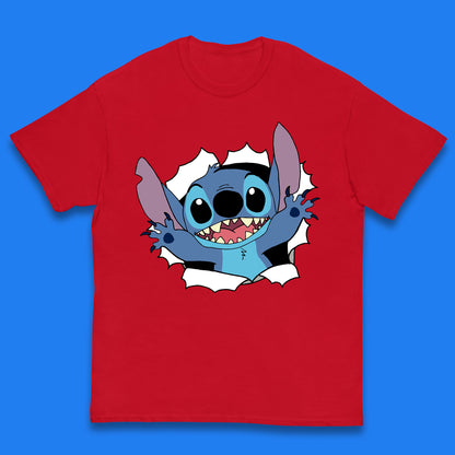 Disney Lilo And Stitch Hello Cartoon Character Ohana Stitch Lover Disneyland Vacation Trip Disney World Kids T Shirt