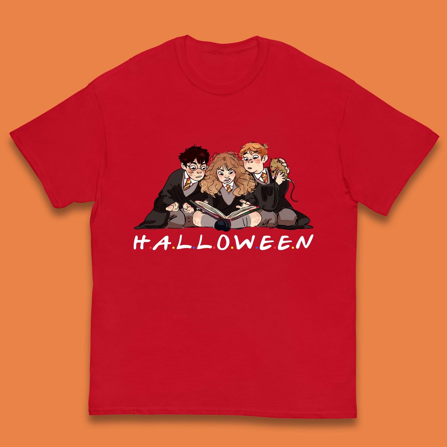 Halloween Harry Potter Series Character Harry, Ron and Hermione Friends Movie Spoof Fantasy Novels Film  Kids T Shirt