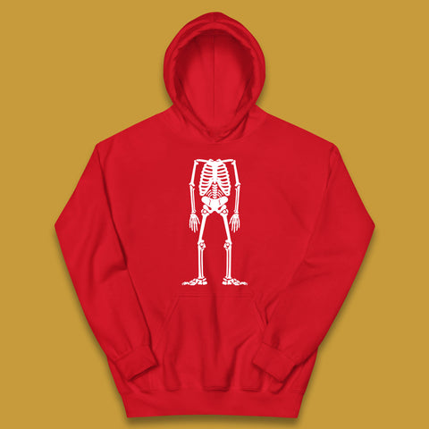 Skeleton Without Head Halloween Headless Skeleton Horror Scary Skull Kids Hoodie