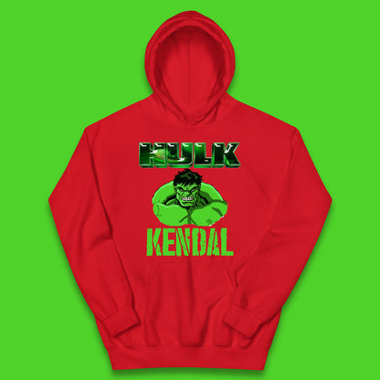 Personalised Hulk Your Name Marvel’s The Incredible Hulk  Marvel Avengers Hulk Giant Man Angry Hulk Superhero Kids Hoodie