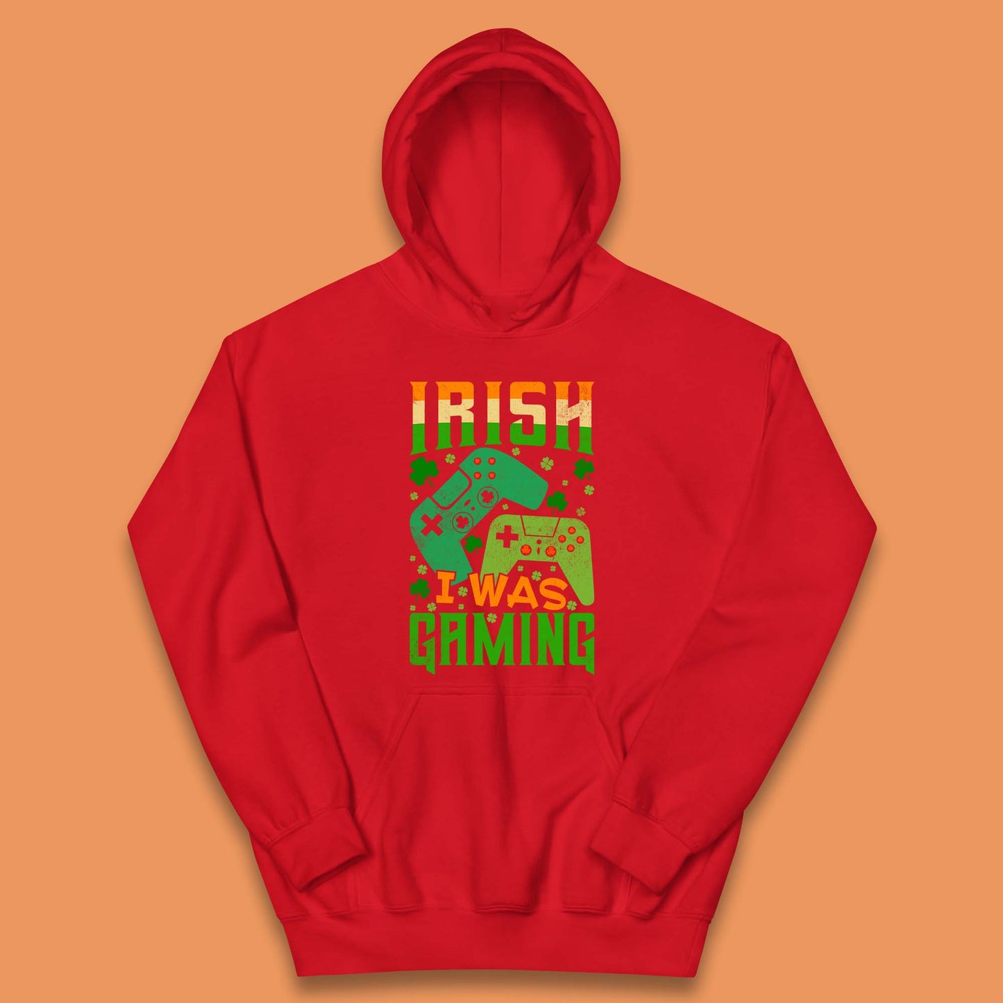 Irish I Was Gaming Kids Hoodie