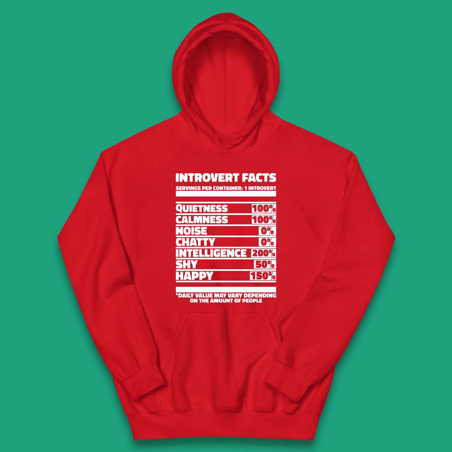 Introvert Facts Kids Hoodie