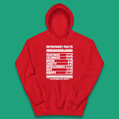 Introvert Facts Kids Hoodie