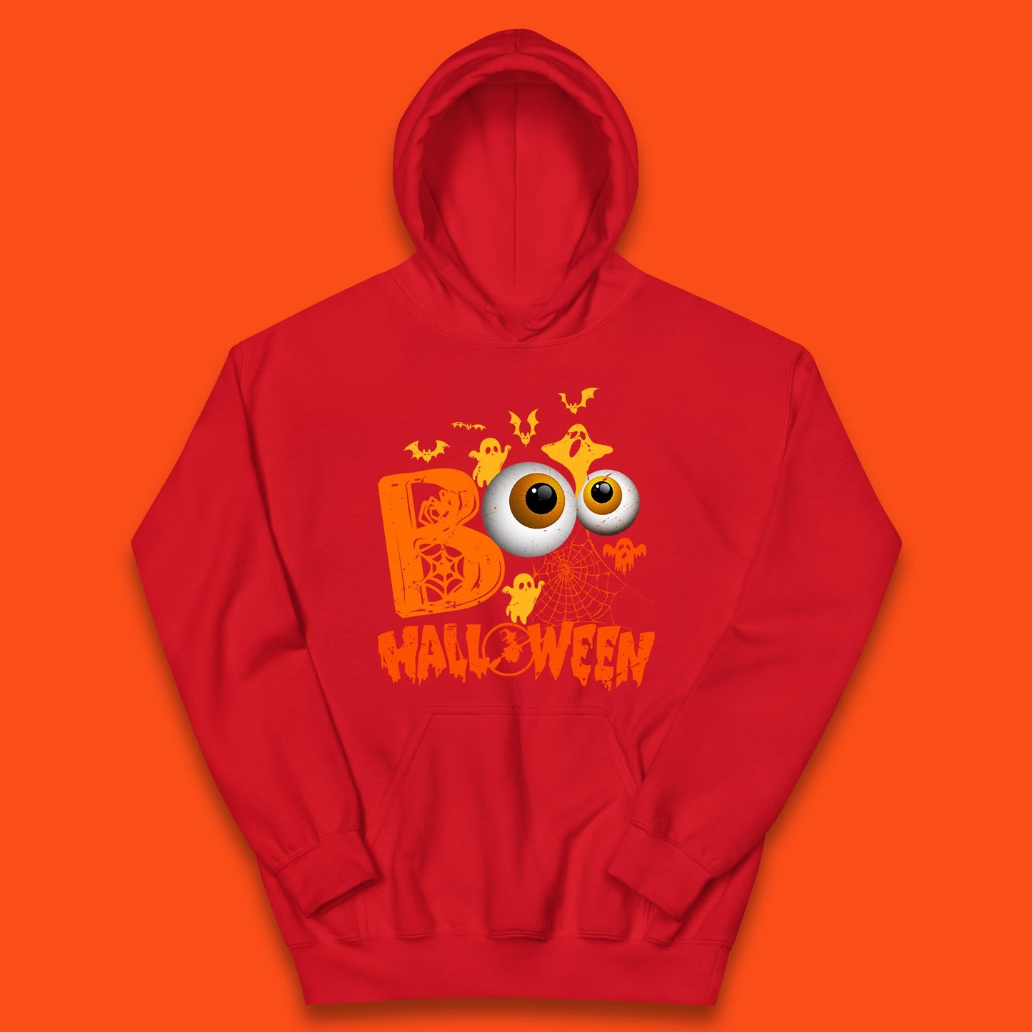 Halloween Spooky Boo Eye Balls Funny Halloween Boo Ghost Spooky Season Kids Hoodie