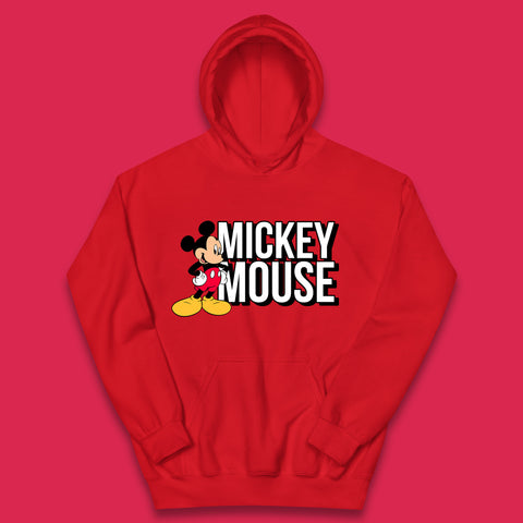 Disney Mickey Mouse Cartoon Character Disneyland Walt Disney Vacation Trip Disney World Kids Hoodie