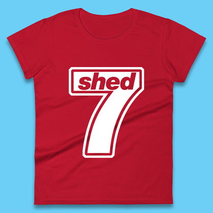 Shed Seven Rock Band Shed 7 Going For Gold Album Promo Alternative Indie Rock Britpop Band Womens Tee Top