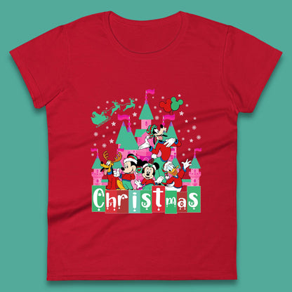 christmas disneyland womens t shirt