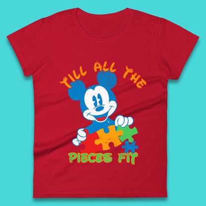 Autism Mickey Mouse Womens T-Shirt