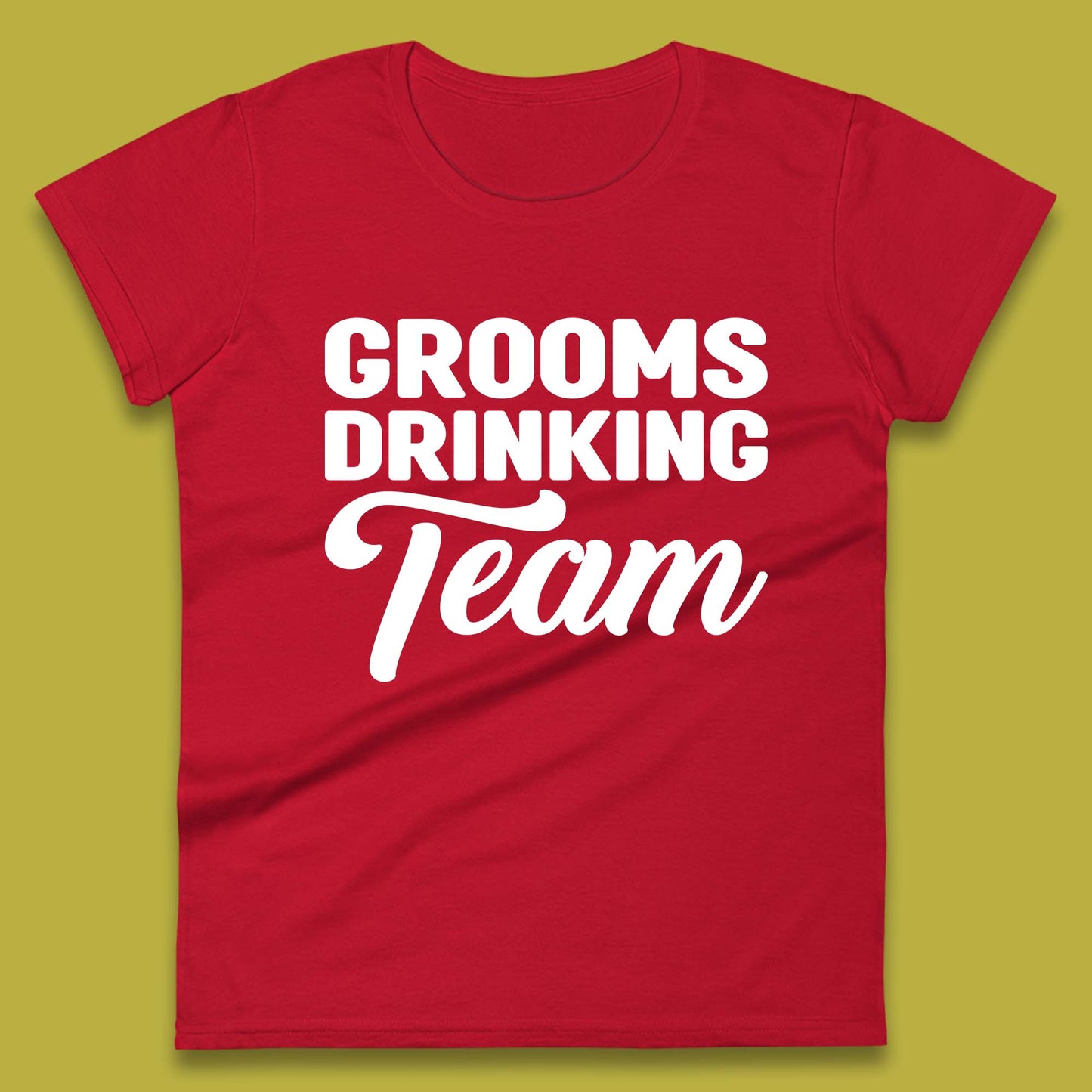 Groom Drinking Team Funny Bachelor Party Wedding Drinking Team Womens Tee Top