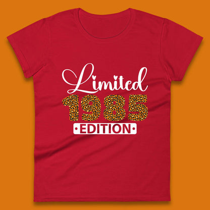 Limited 1985 Edition Born In 1985 Vintage Retro 38th Birthday 38 Year Old Birthday Womens Tee Top