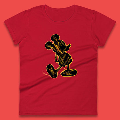 Disney Classic Mickey Mouse Pose Disney Retro Cartoon Character Disneyland Holiday Vacation Womens Tee Top