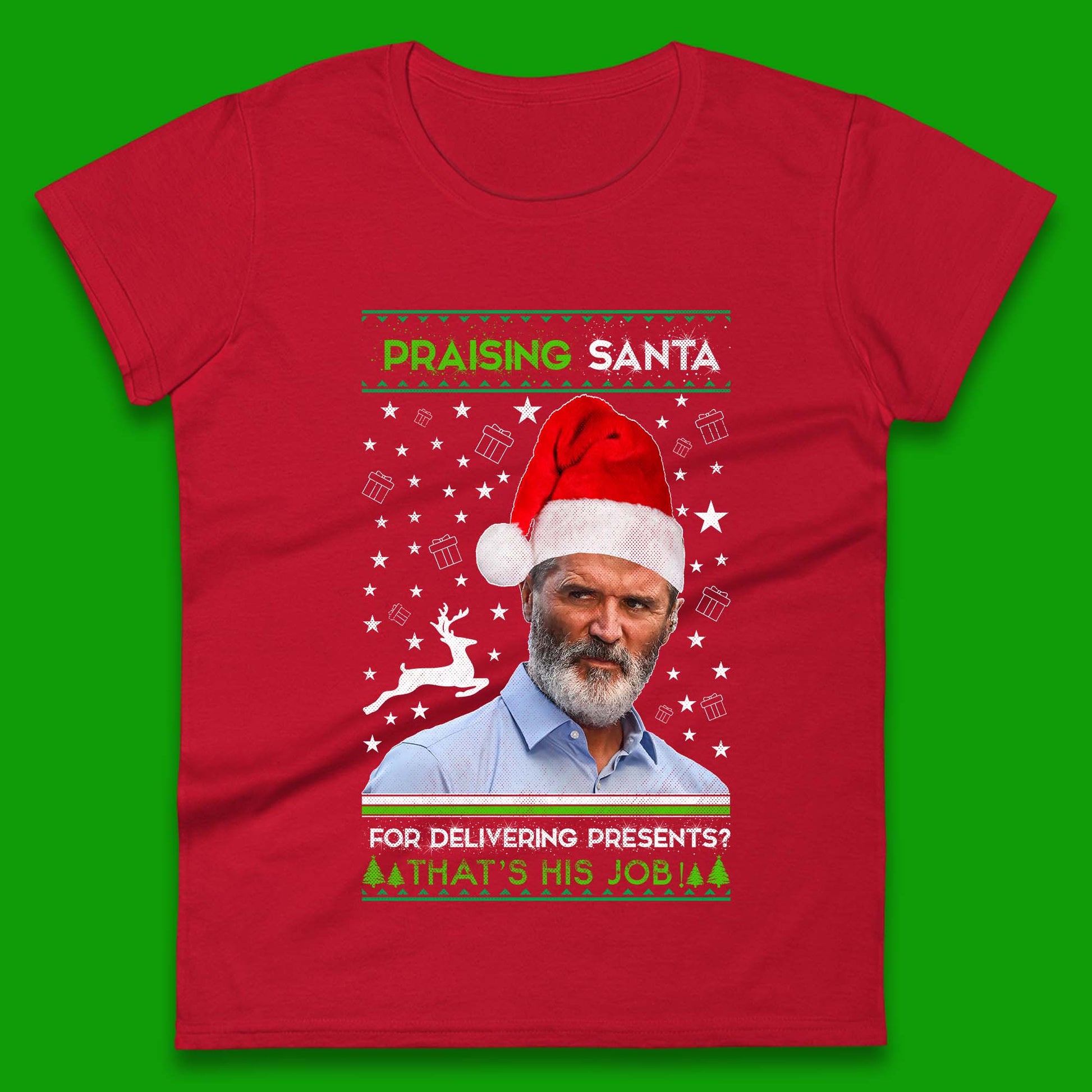 roy keane christmas womens t shirt