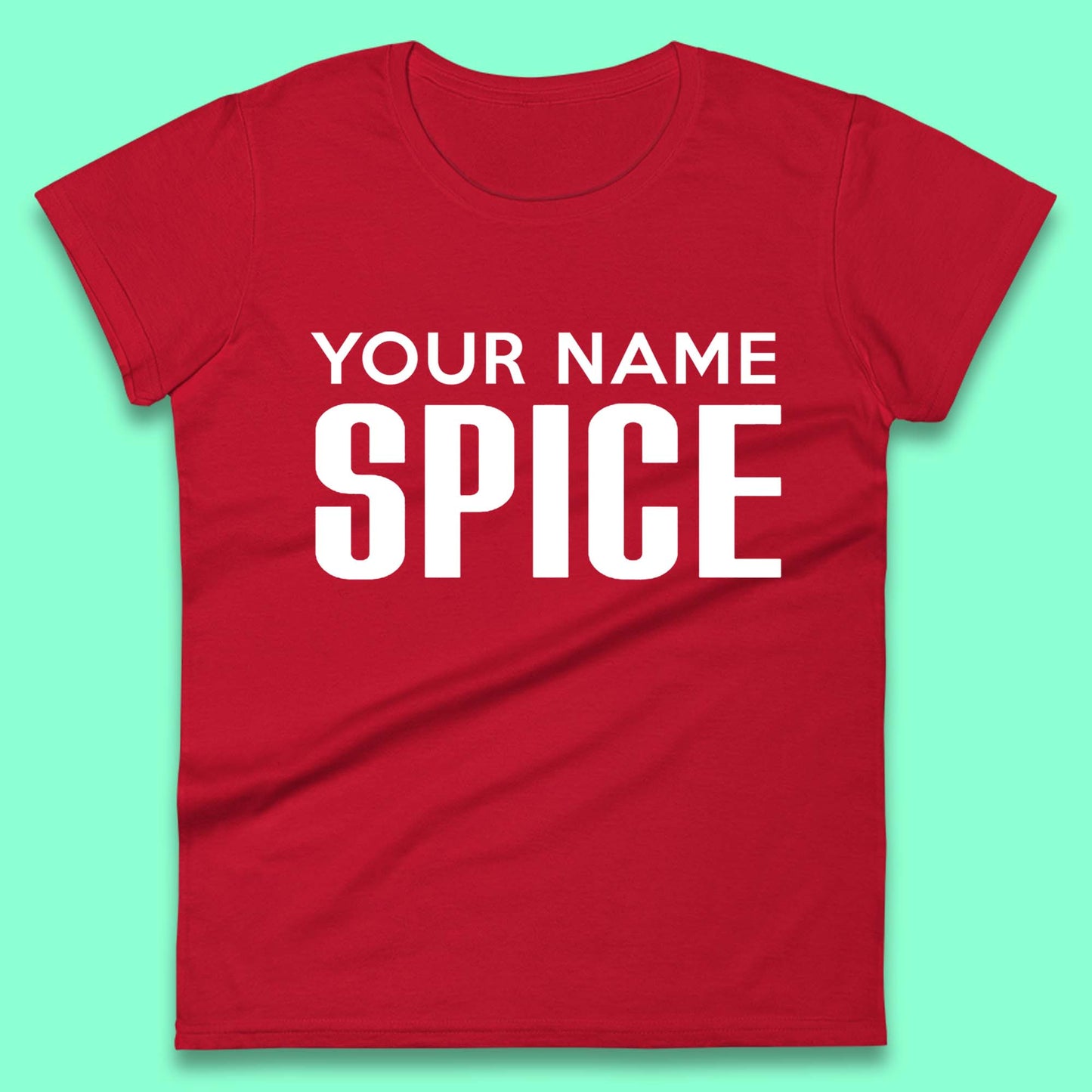 Personalised Spice Girls Womens T-Shirt