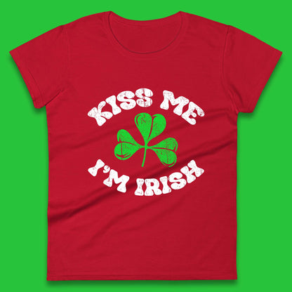 Kiss Me I'm Irish St. Patrick's Day Womens T-Shirt