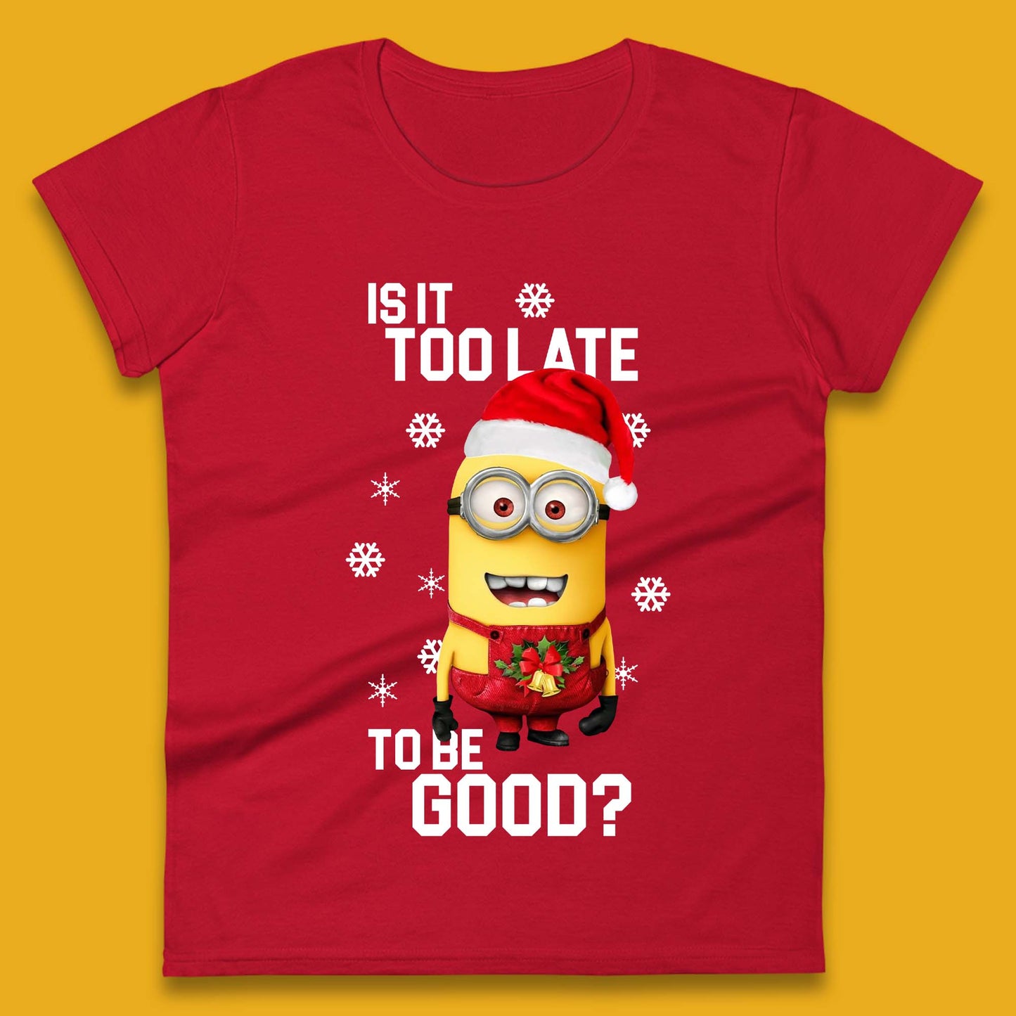 Minion Christmas Womens T-Shirt