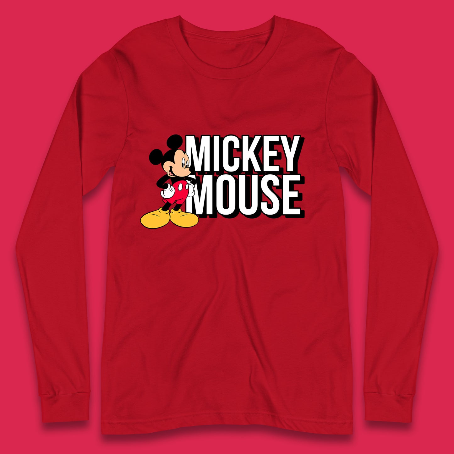 Disney Mickey Mouse Cartoon Character Disneyland Walt Disney Vacation Trip Disney World Long Sleeve T Shirt