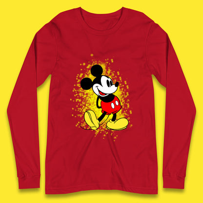 Disney Vintage Mickey Mouse Cartoon Character Disneyland Vacation Trip Disney World Long Sleeve T Shirt